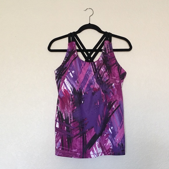 Xersion Printed Workout Top - Picture 4 of 7